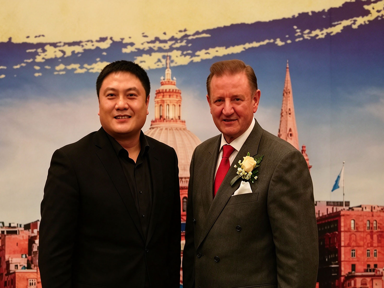 诺华CEO与马耳他驻华大使 John Aquilina